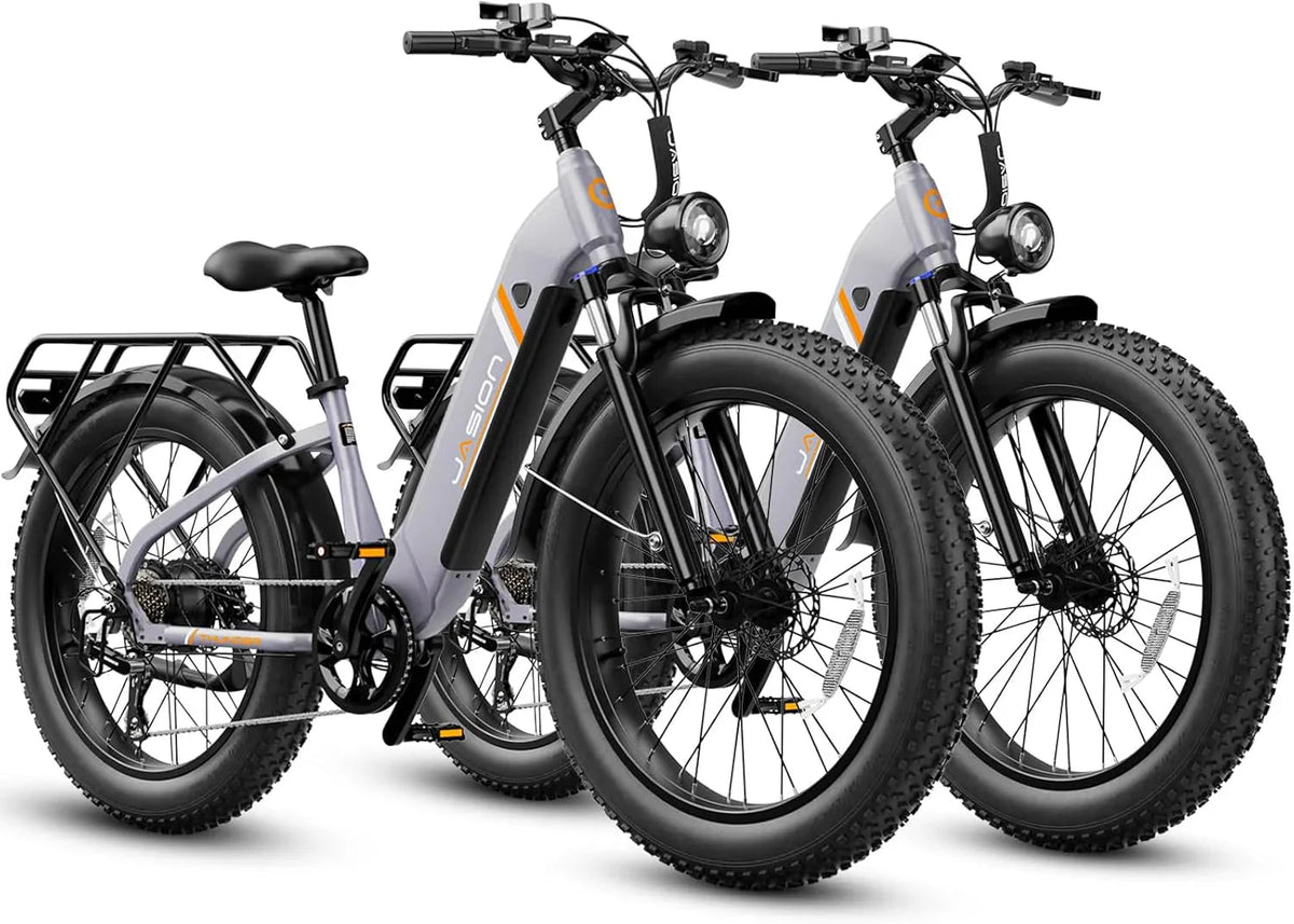 Jasion Electric Bike 1500W, 30+ MPH, 35-80 Miles, 26 in x 4 in Fat Tires - THUNDER