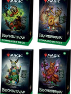 Magic: The Gathering Bloomburrow Commander Deck Bundle - Four Themed Decks: Animated Army, Family Matters, Peace Offering, Squirreled Away