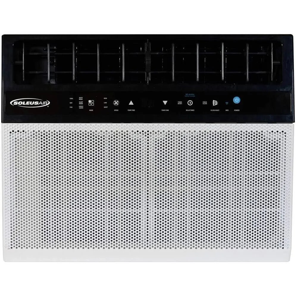 Soleus Air Hybrid Saddle Window Air Conditioner With WiFi, 8,000 BTU, White