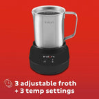 Instant Pot Instant Magic Froth 9-in-1 Electric Milk Steamer And Frother, 17oz Stainless Steel Pitcher