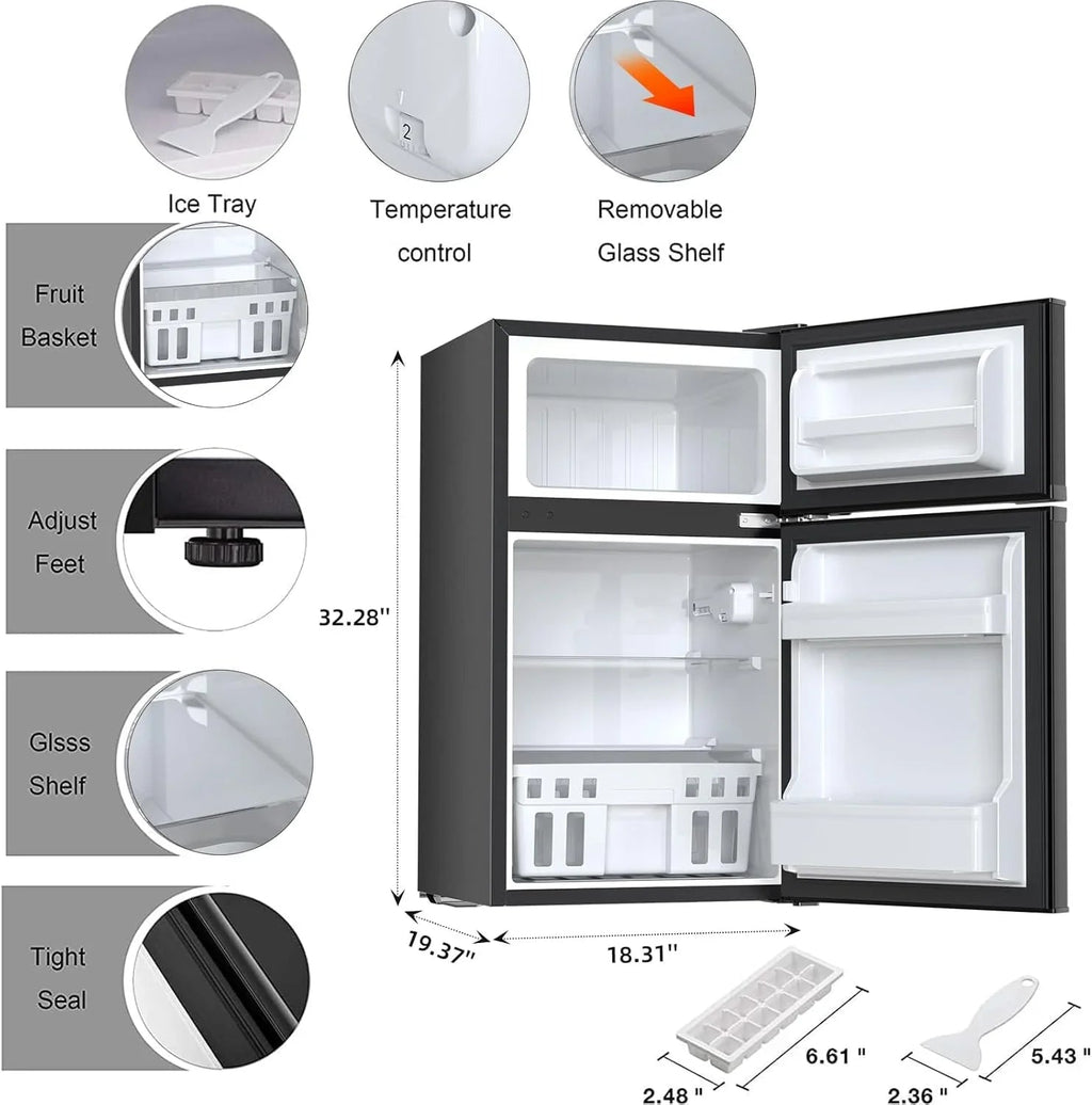 Antarctic Star Compact Mini Refrigerator 3.2 cu ft, Green - F90GR