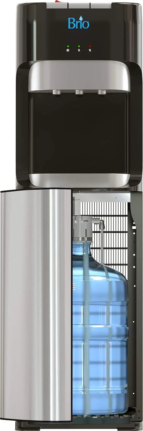 Brio Bottom Loading Water Cooler Dispenser for 3 or 5 Gallon Bottles - Hot, Room and Cold