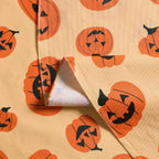Way To Celebrate Halloween PEVA Tablecloth, Indoor & Outdoor Table 70" Round - Pumpkin Toss