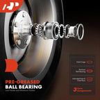 A-Premium Wheel Hub and Bearing Assembly Compatible with Chevrolet Malibu 2004-2012 HHR Cobalt 2008-2010 Pontiac G6 2006-2010 Saturn Aura Front Left