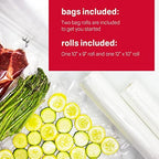 Nesco Deluxe Food Vacuum Sealer, 130 Watts With Bags And Viewing Lid - VS-12
