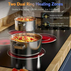 Jessier 30 Inch 5-Burner Built-In Ceramic Electric Cooktop