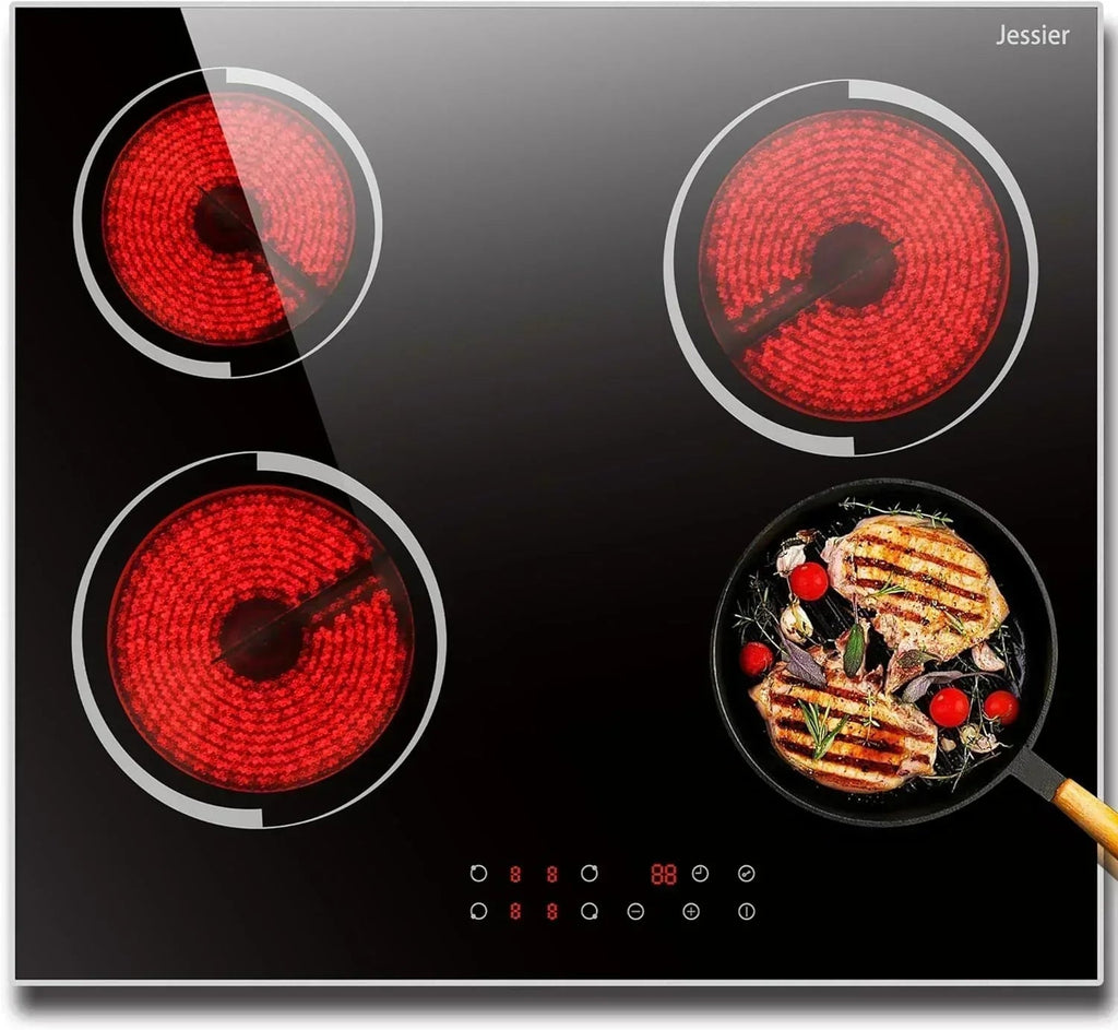 Jessier 30 Inch 5-Burner Built-In Ceramic Electric Cooktop