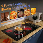Jessier 30 Inch 5-Burner Built-In Ceramic Electric Cooktop