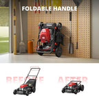 AMERISUN 21 Inch Steel Deck Gas Push Lawn Mower, 144cc 4-Stroke Engine, 3-in-1 - 144cc 3in1 Push
