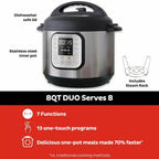 Instant Pot Duo Electric Pressure Cooker, 8 qt, Stainless Steel