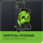 Greenworks 80V 21in Brushless Push Lawn Mower, 500 CFM Blower And 13in String Trimmer - 2 x 2.0Ah Batteries