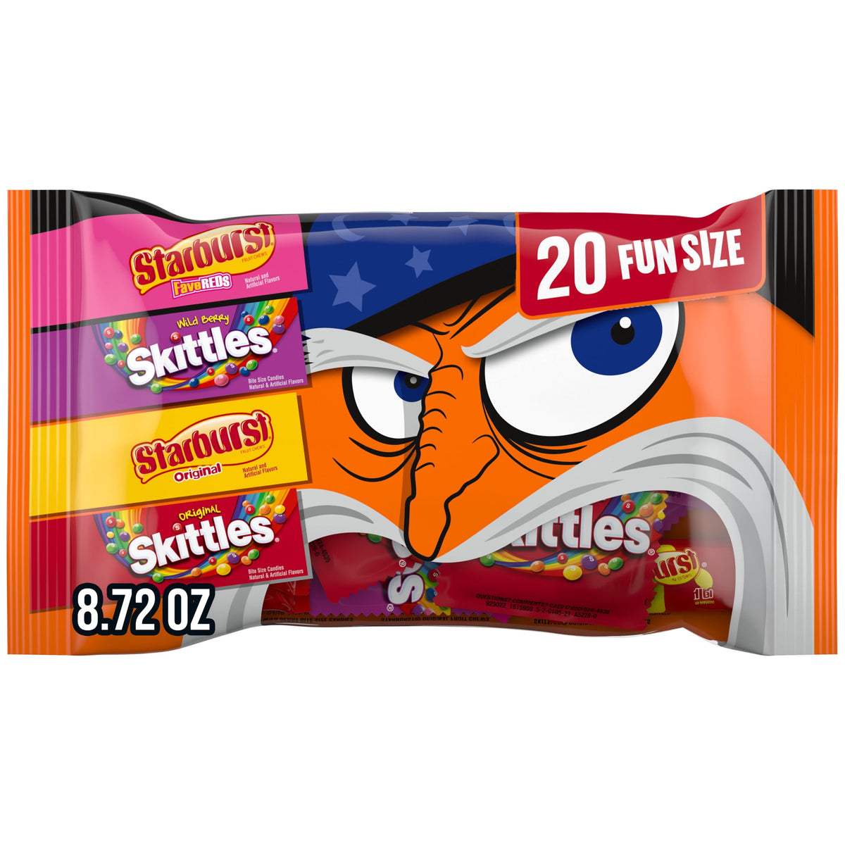 Skittles & Starburst Fun Size Chewy Halloween Candy Variety Pack