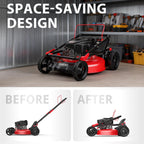 PowerSmart Gas Lawn Mower, 21 inches 144cc 2-in-1 Walk-Behind , Side Discharge Push Lawn Mower
