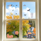 Haunted House Window Clings, Multicolor, 11.75" x 17", Halloween by Way To Celebrate