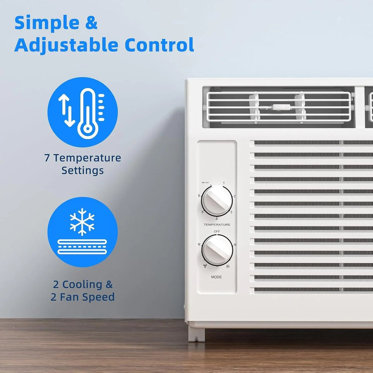 Antarctic Star U-Shaped Window Air Conditioner, 12,000 BTU, 115 Volts