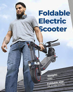 Electric Scooter 10 Inch Solid Tires, 500W, Dual Suspension