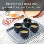 Way To Celebrate 4-Piece Silicone Cauldron Baking Cup Set, Black