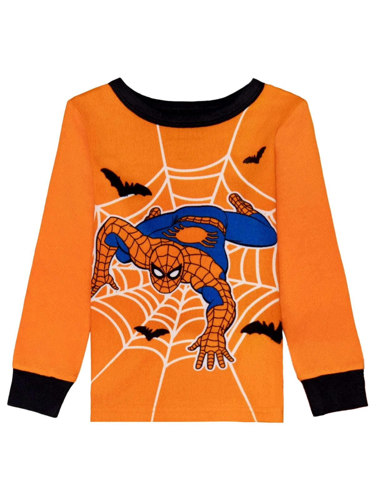 Marvel Boys Halloween Tight Fit Long Sleeve Top and Pant Pajama Set, 2-Piece, Sizes 4-12
