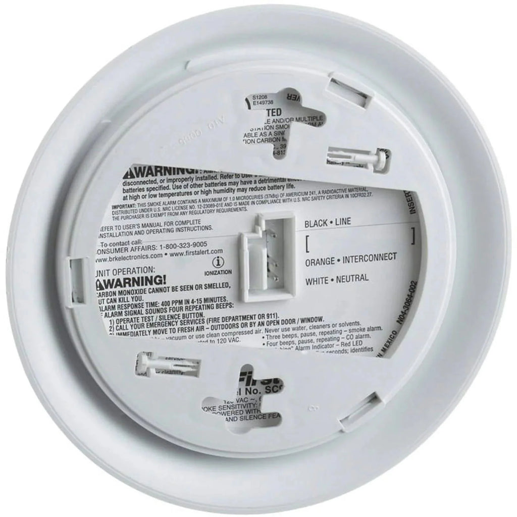 BRK Hardwired Smoke And Carbon Monoxide Detector 2 Pack With 9-Volt Battery Backup - 2X-SC9120B
