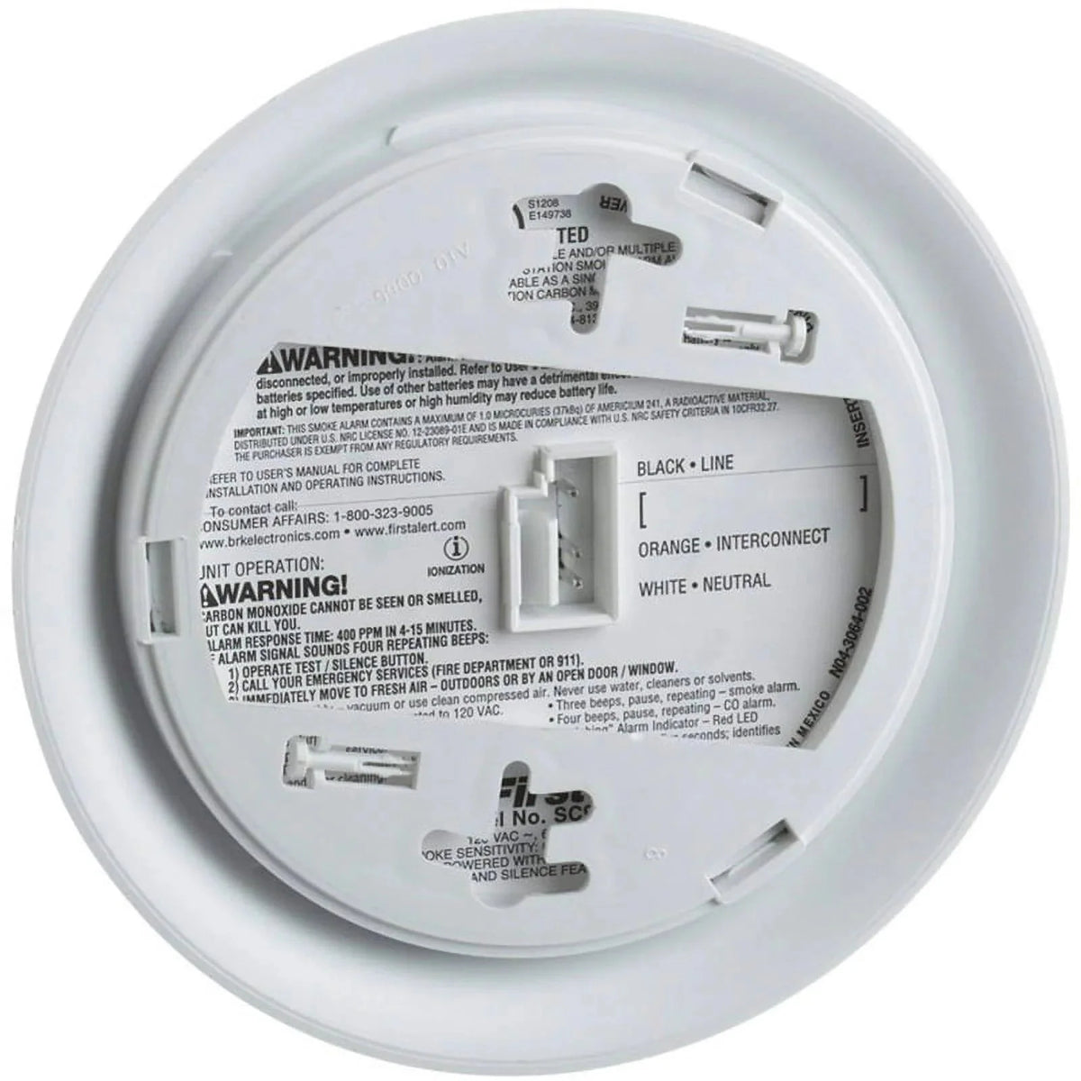 BRK Hardwired Smoke And Carbon Monoxide Detector 2 Pack With 9-Volt Battery Backup - 2X-SC9120B