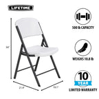 Lifetime Folding Table And Chair Set, 12 8-Foot Tables And 96 Chairs - Pack Of 108
