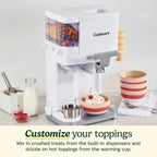 Cuisinart Soft Serve Ice Cream Maker, 1.5 Quarts, White - ICE-48