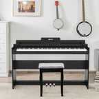 88-Key Full-Size Electric Piano Keyboard With Stand, 3 Pedals And MIDI Function