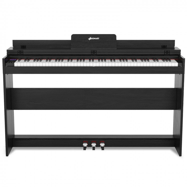 88-Key Full-Size Electric Piano Keyboard With Stand, 3 Pedals And MIDI Function