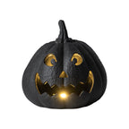 My Texas House Halloween Jack-o'-Lantern Tabletop Decoration, Black, 13"