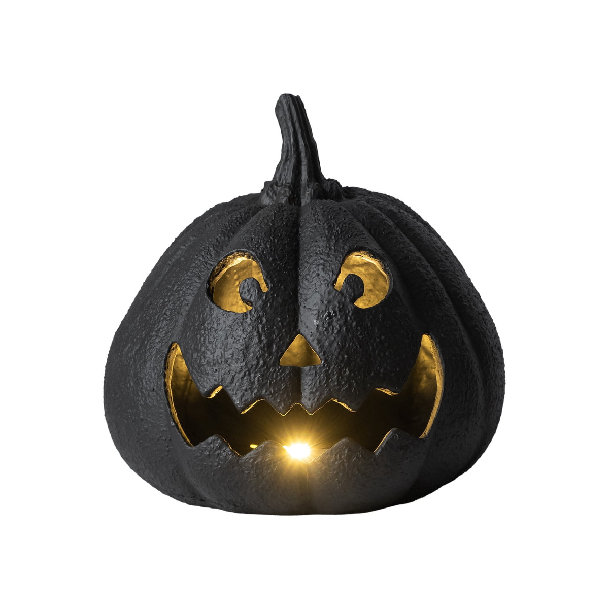 My Texas House Halloween Jack-o'-Lantern Tabletop Decoration, Black, 13"