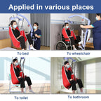 EZ Assistive Patient Lift Sling With Divided Leg, Red, Large, 500 lb Capacity