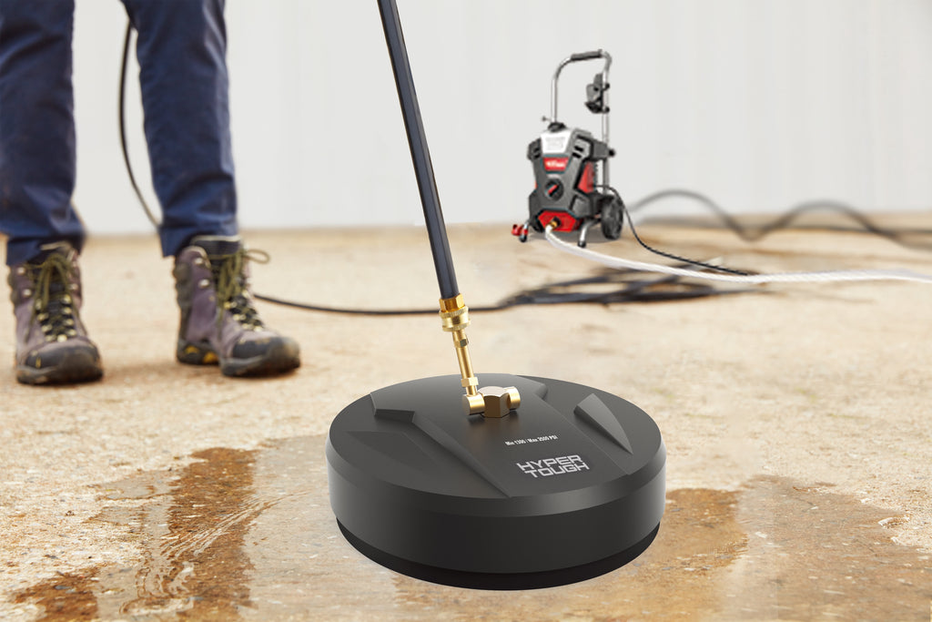 Hyper Tough Universal 12" Surface Cleaner Pressure Washer Attachment for Electric Pressure Washers