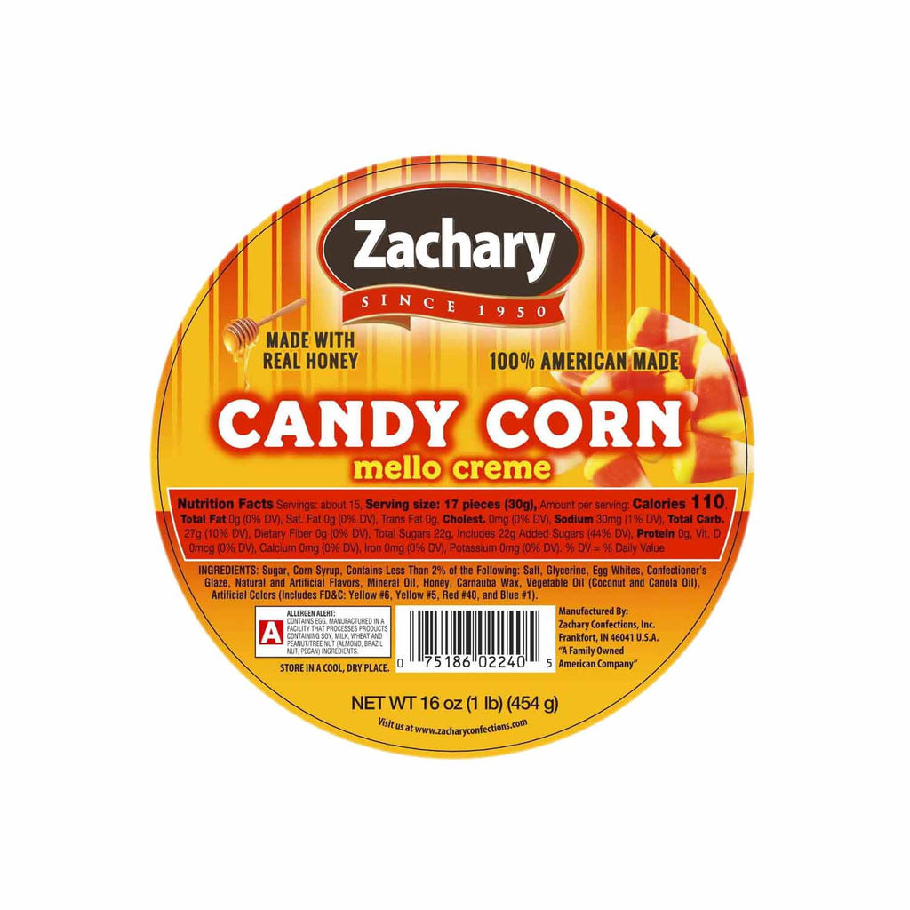 Zachary 16 oz. Candy Corn Tub - Creamy Halloween Candy