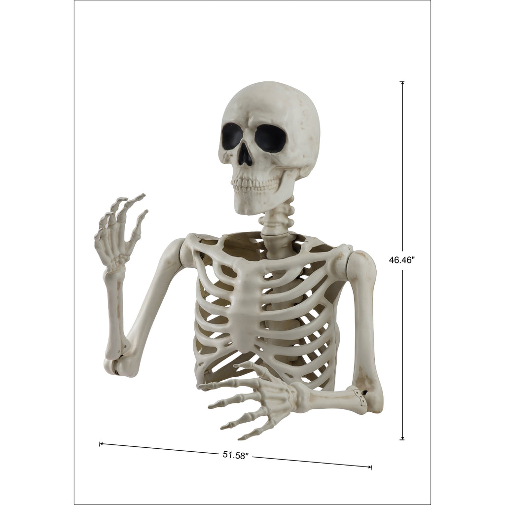 Skeleton Groundbreaker Decoration, Ivory, 46", Halloween by Way To Celebrate