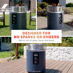 Ninja Fireside360 Outdoor Heater & Fire Pit, 3 Modes - OF101BK