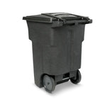 Toter 96 Gallon Trash Can With Smooth Wheels And Lid