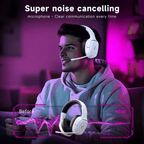 AYEDLOE Wireless Gaming Headset 2.4GHz for PS5/PS4/PC/Switch-Bluetooth 5.3 Headphones with Noise-Canceling Mic, 7.1 Surround Sound, 70H Battery Life