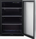Frigidaire 24 inch Freestanding Beverage Center With Glass Door, Stainless Steel, 138 12 oz. Can Storage - FRYB4623AS