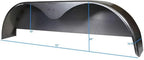 Steel Tandem-Axle Trailer Fender 72 x 10-3/4 in, 2-Pack - Welded Back Plate Design