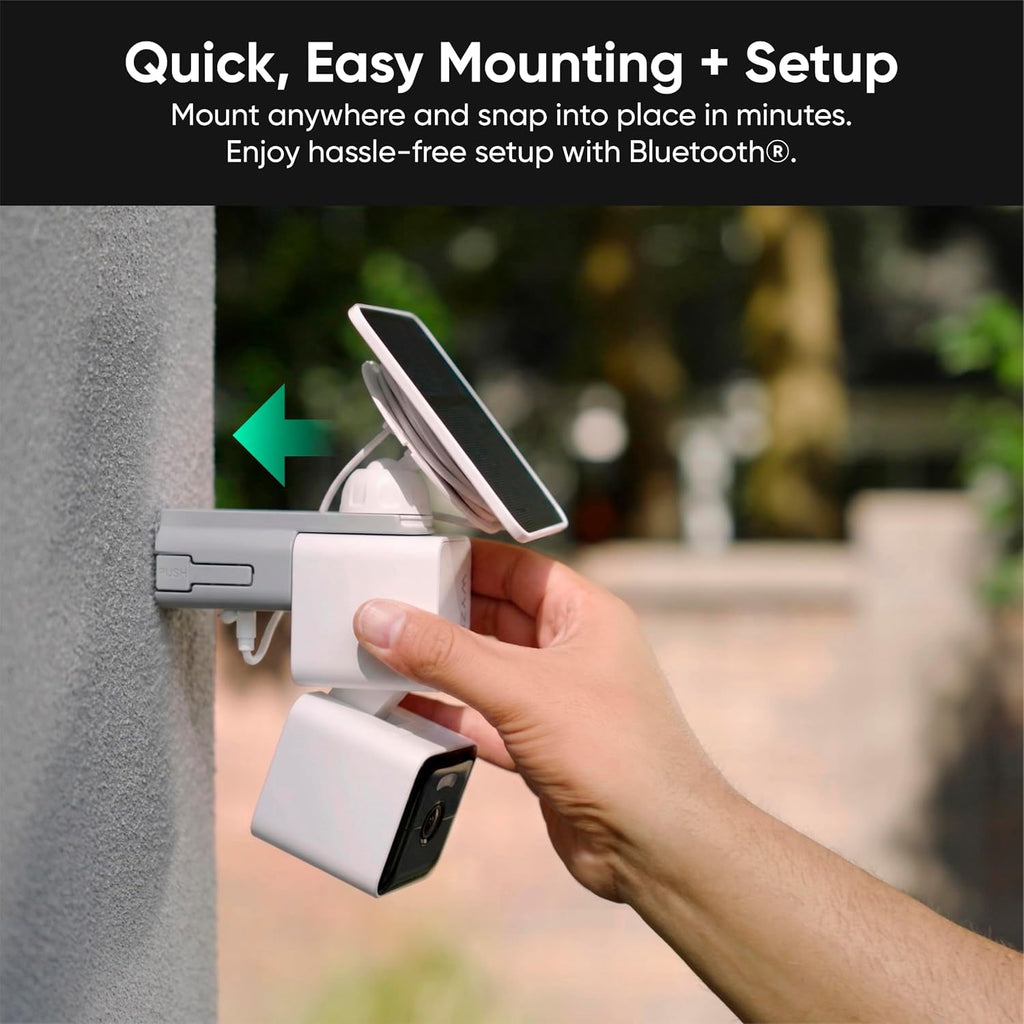 Wyze Solar Cam Pan 2K Outdoor Wireless Security Camera - Solar Powered, 360 Pan Tilt
