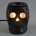 Ceramic Skull Electric Wax Warmer, Black, Halloween by Way To Celebrate
