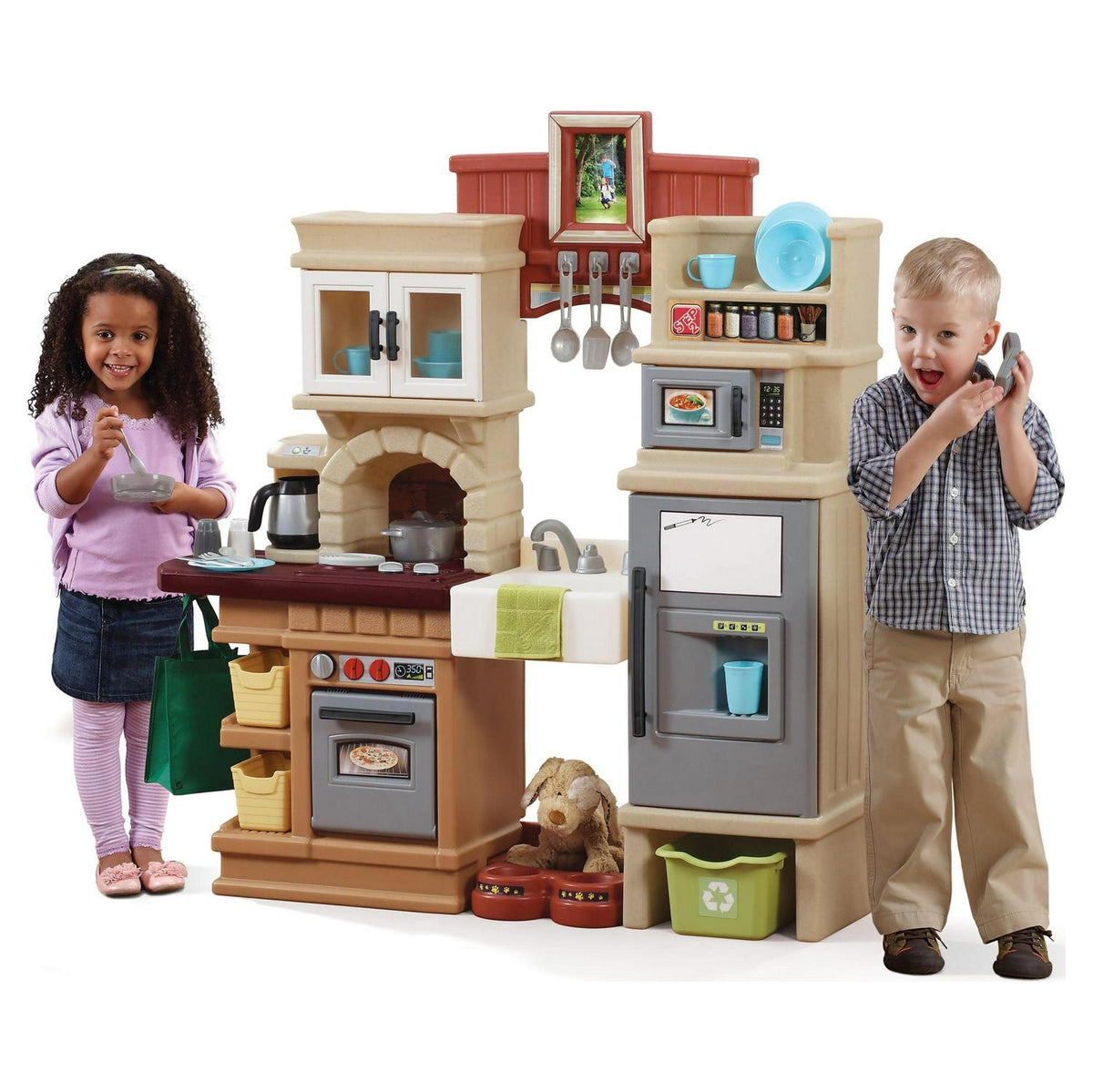 Step2 Heart Of The Home Toddler Play Kitchen Set, Multicolor, 45.13in W x 48in H x 12in D - 821800