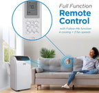 BLACK+DECKER Portable Air Conditioner 10,000 BTU for Rooms up to 450 Sq. Ft., White