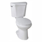Glacier Bay 2-Piece 1.28 GPF High Efficiency Single Flush Elongated Toilet - White