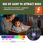 Ozark Trail Rechargeable Self-Cleaning Electronic Bug Zapper for Outdoor Use, Black