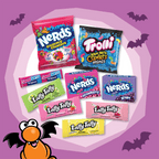 Nerds Core Winners Halloween Trick-or-Treat Variety Bag, NERDS Gummy Clusters, SweeTARTS, Trolli, Laffy Taffy, and NERDS Original, 95 Pieces, 32.71 Ounces