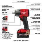 Milwaukee M18 FUEL 18V Brushless Cordless 7-Tool Combo Kit With Two 5.0 Ah Batteries
