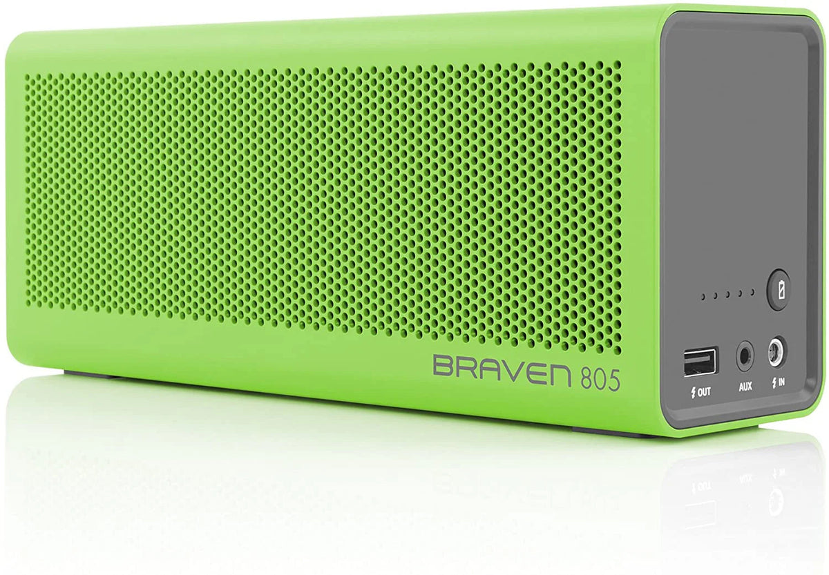 Braven 805 Portable Wireless Bluetooth Speaker - 18 Hour Playtime, 4400 mAh Power Bank