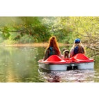 Pelican Sport Monaco Adjustable 5 Seat Pedal Boat, Red/White - MONACO