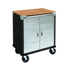 Seville Classics UltraHD 2-Door Rolling Cabinet, 28 in W x 18 in D x 34.5 in H